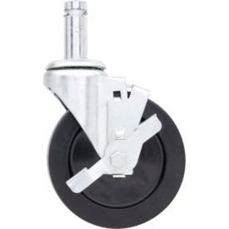 METRO Metro 5 Rubber Caster W/Brake 5MB-NB